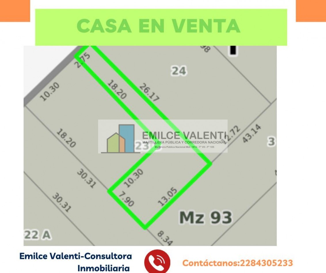 CASA INTERNA EN VENTA